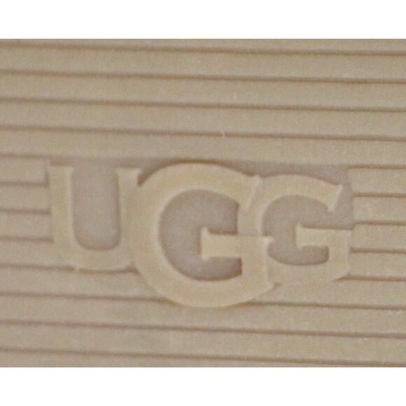 UGG BLACK GENUINE LEATHER OPEN TOE WEDGE BUCKLE SLINGBACK SANDALS SHOES Sz 9/40 - Picture 9 of 10